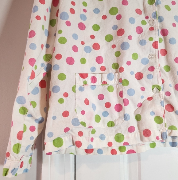 Pine Cone Hill Fine Linens Colorful Polka Dot 2 Piece Pajama Set Small - Picture 5 of 12